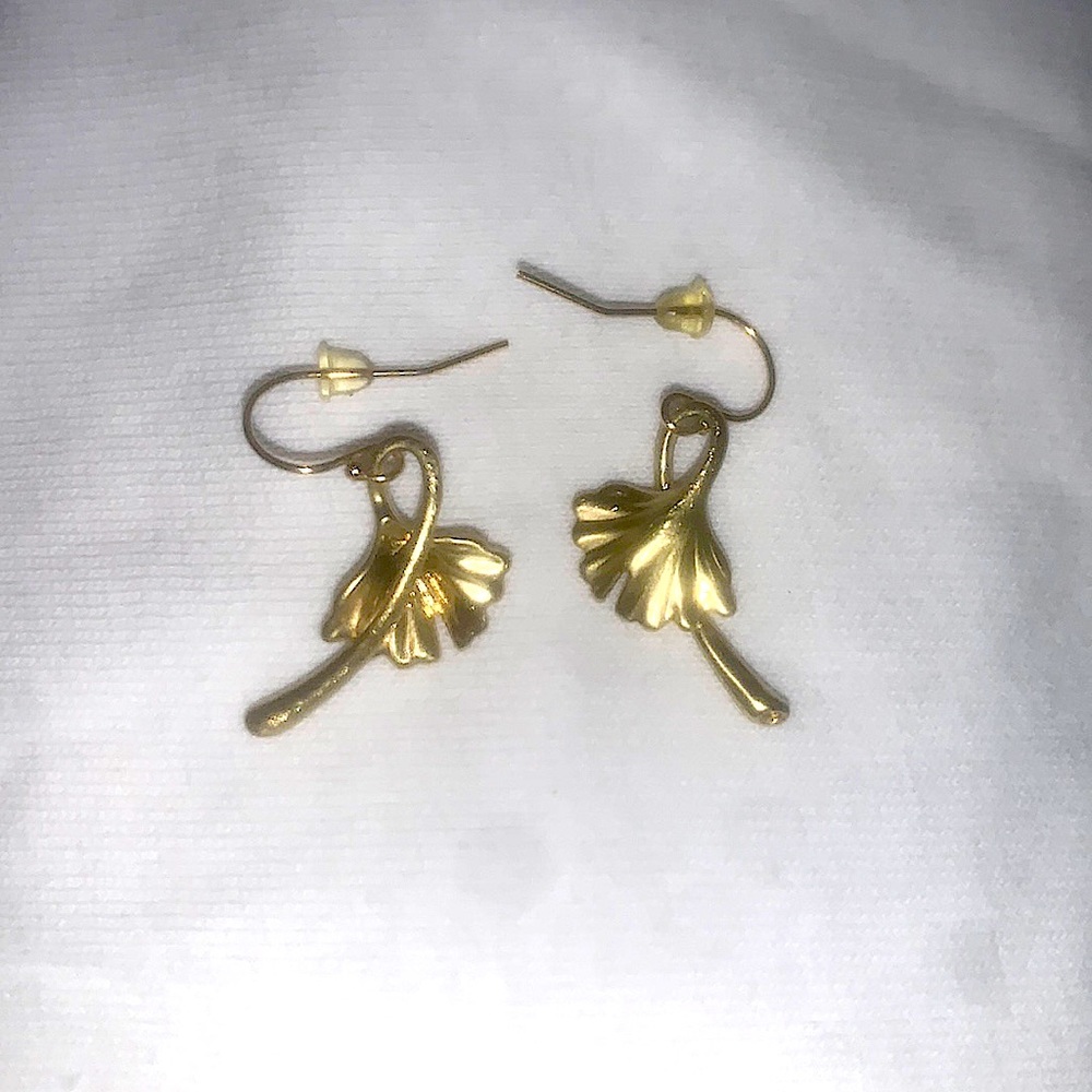 Ginkgo Leaf Earrings